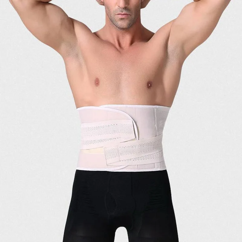 Hot Men Waist Belt Lumbar Brace Support Belts Elastic Corset Orthopedic