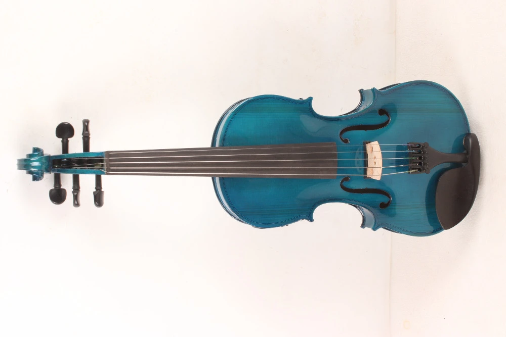 バイオリン4 415弦エレキバイオリン音響バイオリンメープルウッドトウヒ木材の大きな青い色ジャック Violin Maple Wood Violin Electricacoustic Violin Aliexpress