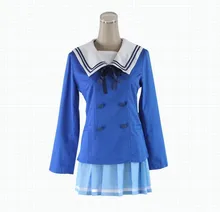 Peruca Kyokai No Kanata Kuriyama Mirai Cosplay del traje del Anime uniforme escolar