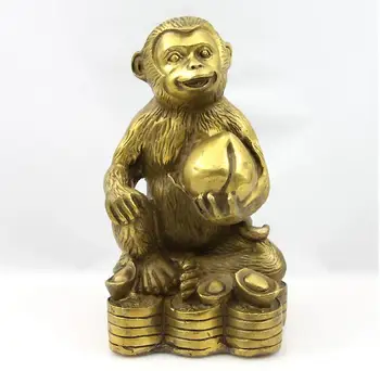 

Copper monkey pure copper feng shui monkey crafts Decoration