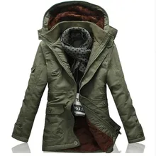 2017 style winter heavy parkas men jacket coat top warm long hooded casual warm snow windbreaker cotton-padded male jacket