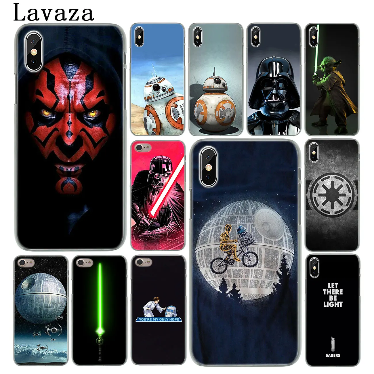 

Lavaza Star Wars Hard Phone Case for iPhone XR X XS 11 Pro Max 10 7 8 6 6S 5 5S SE 4 4S Cover