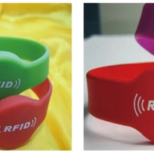 Силиконовые rfid-браслетов с MF1 S50, rfid браслет протокол: ISO 14443A частота 13.56 мГц, MF1 S50 чип