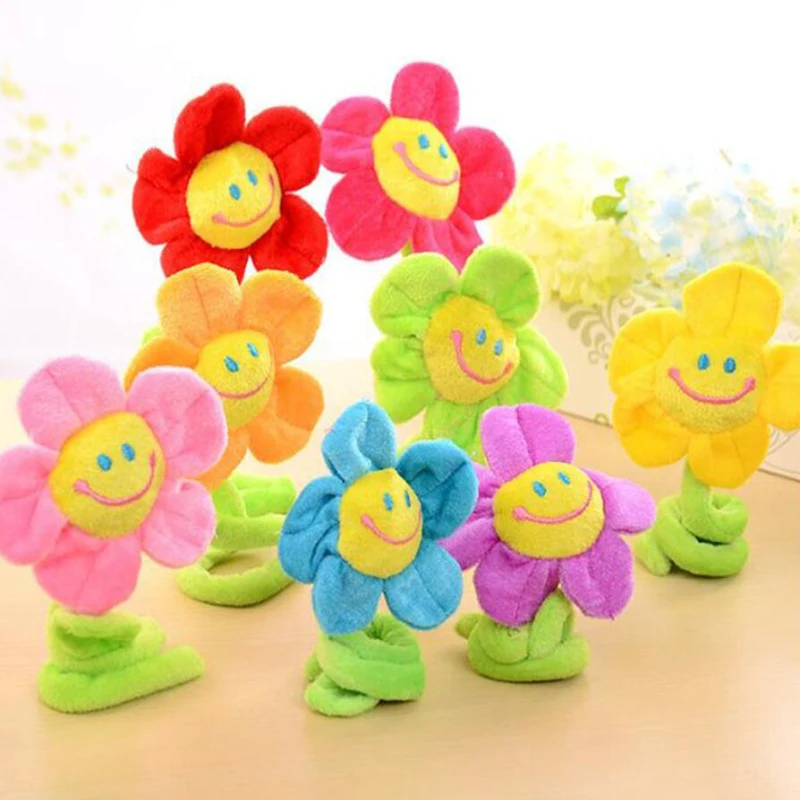 Занавес для окна Smile Flower желтая Задняя ручка любой изгиб фиолетовый Tieback зеленая