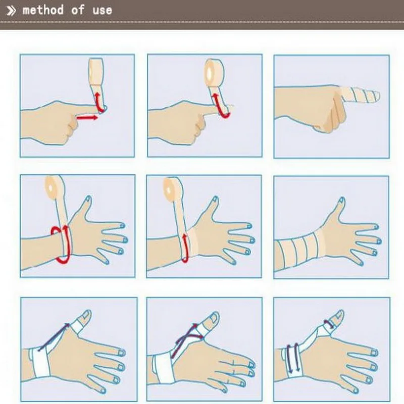 1Pcs 5CM*4.5M Breathable Elastic Bandage Non-woven Sports Tape Tattoo Finger Wrist Wrap Elbow Knee Ankle Medical Taping