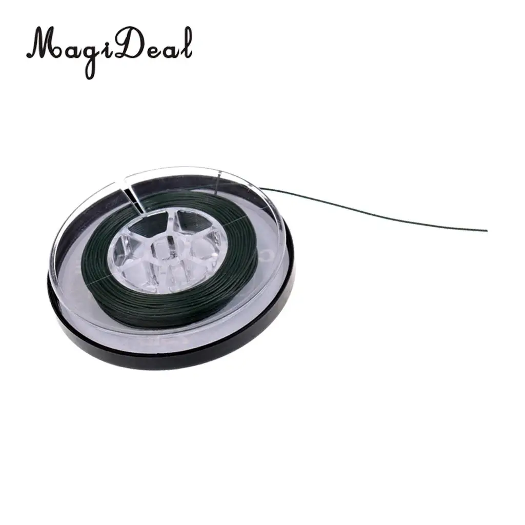 MagiDeal Carp Fishing Line Coated Hook Link Quick Sinking Braided Line Prevent winding coating Powerful with high strength