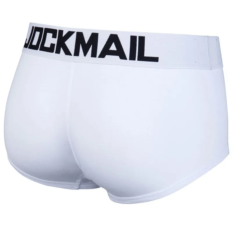 Бренд jockmail классический базовый однотонный Качественный хлопок Мужское нижнее белье боксеры шорты мужские трусы сексуальные трусы Гей ночное и нижнее белье