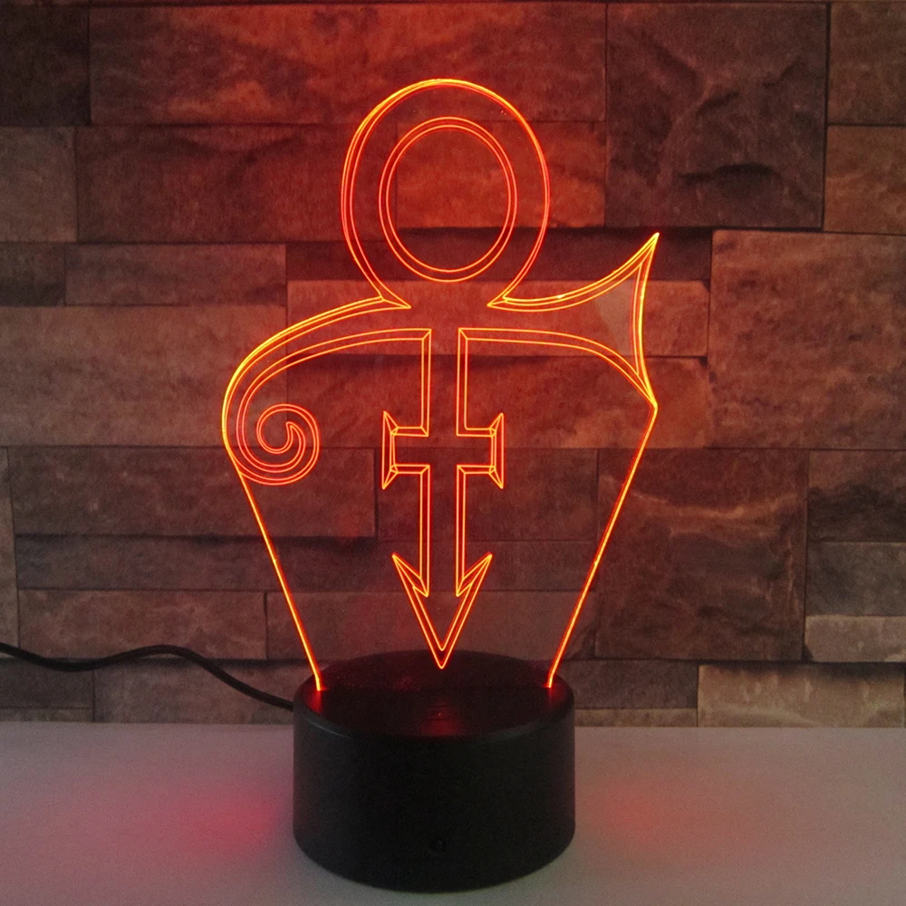  Prince Model 3D Night Light Amazing LED 3d Illusion Decorations Desk Lamp Colorful Chaning Indoor L