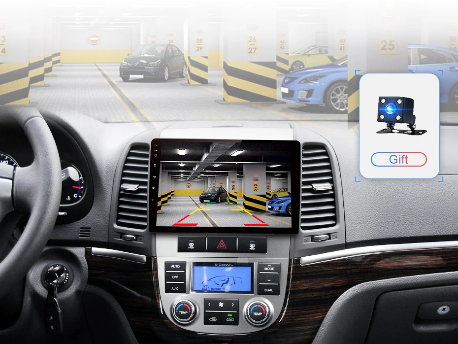 Sale AWESAFE for Hyundai Santa Fe 2006-2012 Car Radio Multimedia video player GPS No 2din 2 din Android 8.1 2G+32G 11