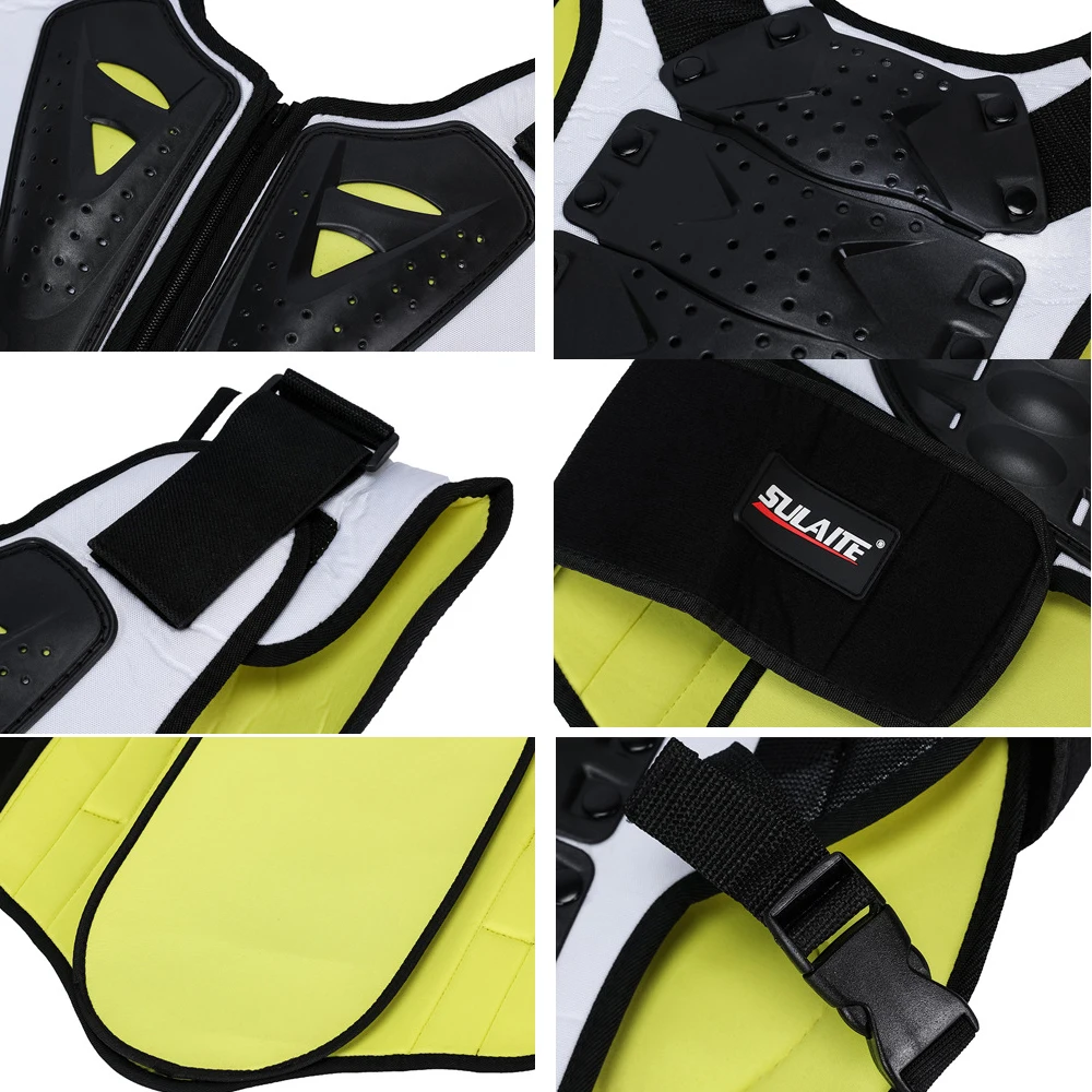 Motocross Back Shield Sleeveless Vest Spine Children Protective Gear Reflective Skating Skiing Protective Gear Protector Jackets