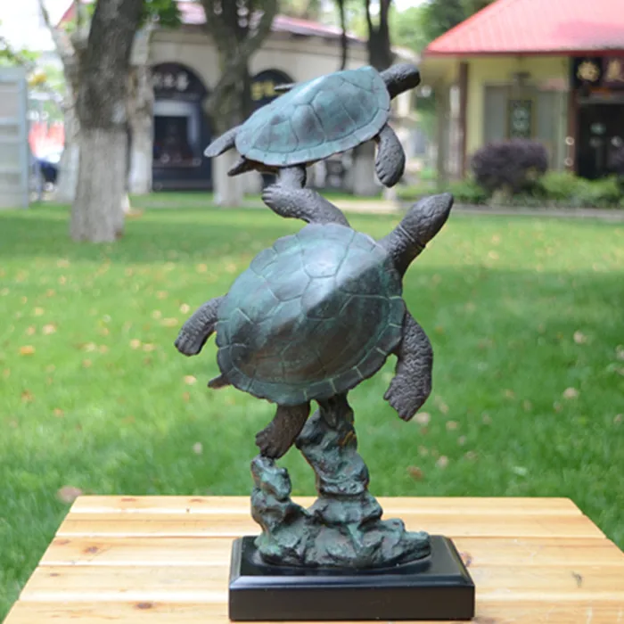 

Bronze statue of turtle ornaments Zhang Xiangyi art of feng shui ornaments home accessories