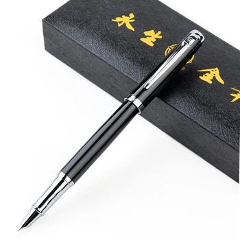 

Wingsung Hooded Nib 0.38mm Metal Fountain Pen Extra Fine Nib Financial Ink Pens with Original Gift Box School Office Supplies