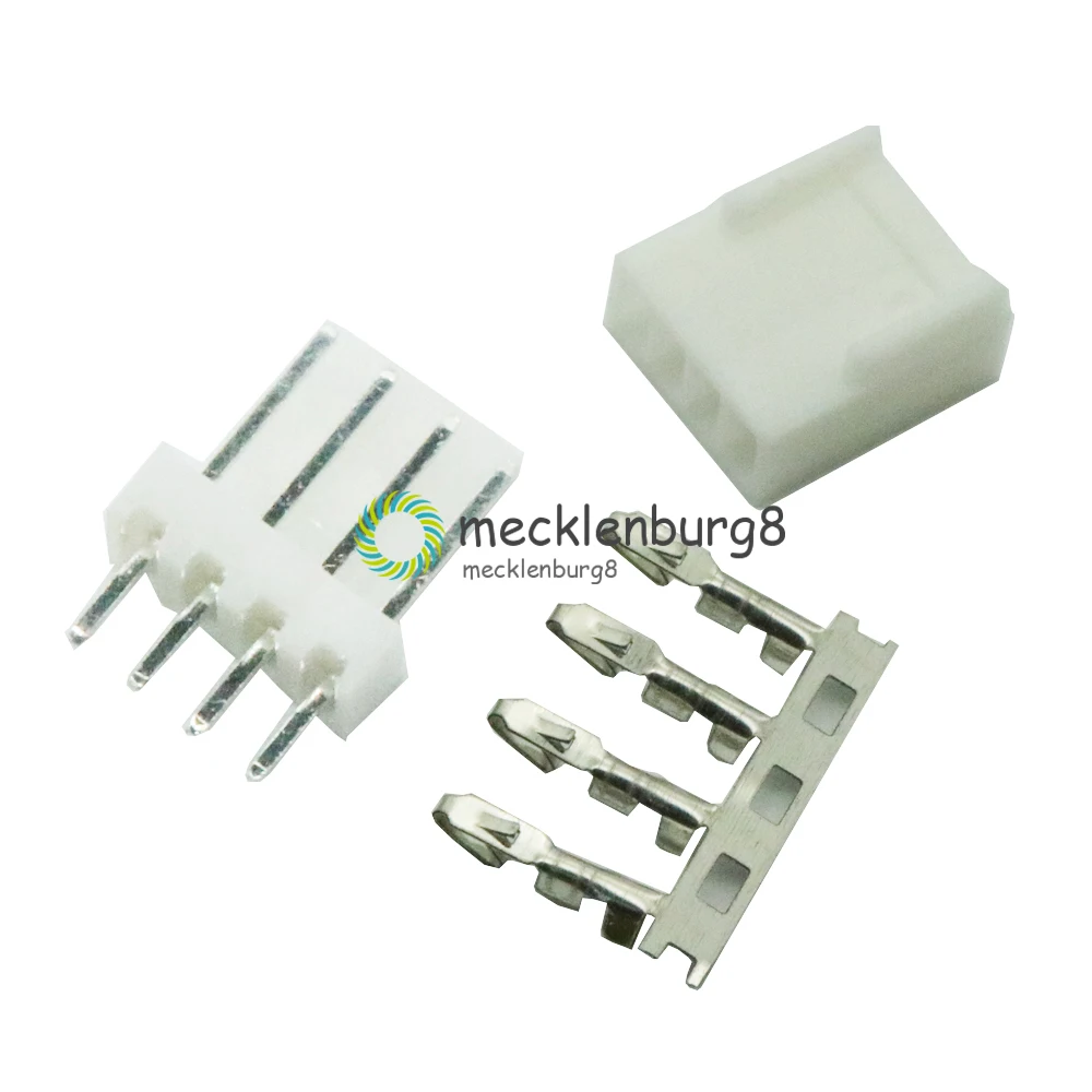 

20set Kit4 Pin KF2510-4P KF2510 4P 2.54mm Pitch Terminal Housing Pin Header Connectors Adaptor Kits