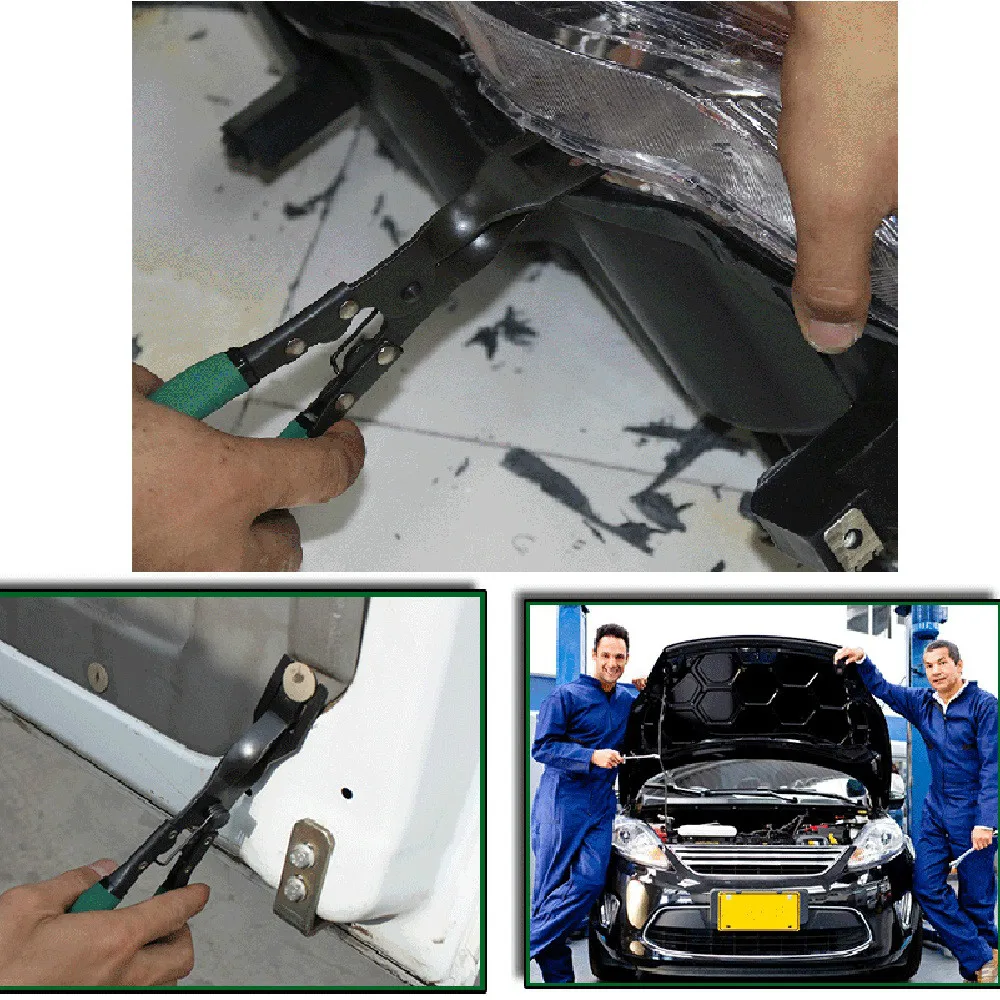 Multifunction Car Lamp Shade Remover Tool Rivets Fastener Trim Clip Prying Plier