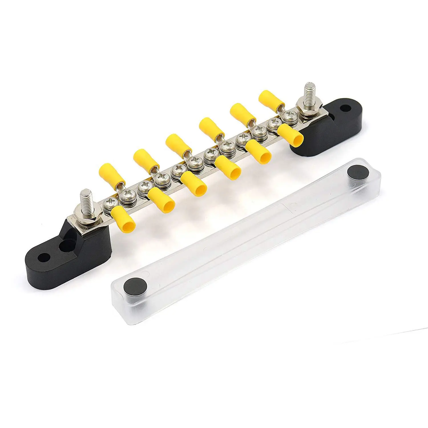 12 Terminal 100A Bus Bar block for Ground Distribution with Terminals