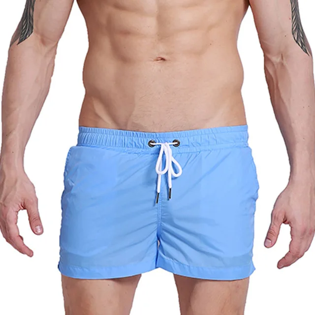 Buy Quick Dry Men's Beach Board Swim Shorts Solid