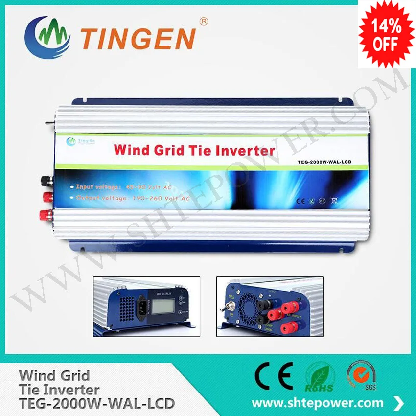 2000W Wind Power Inverter with Dump Load, Grid Tie Inverter for 3 Phase AC 45-90V Wind Generator, MPPT Function 2000W Wind Power Inverter with Dump Load, Grid Tie Inverter for 3 Phase AC 45-90V Wind Generator, MPPT Function