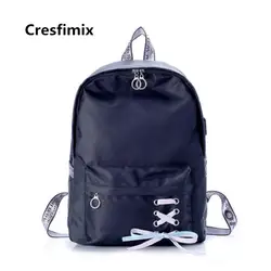 Cresfimix mochilas унисекс для подростков высокое качество легкий вес рюкзаки для школьников, студентов женские прикольные черные рюкзаки сумки