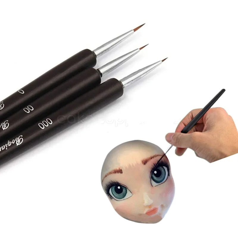 Cake Decorating Brush Set 3pcs set font b Food b font Paint Icing Cupcake Sugarcraft Cake