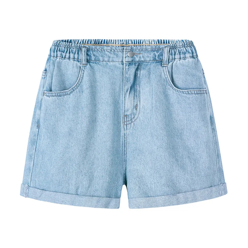 very light blue SEMIR джинсовые шорты женские летние новая Корейская версия свободные аромат ретро шик керлинг широкие ноги горячие брюки тренд - Цвет: very light blue