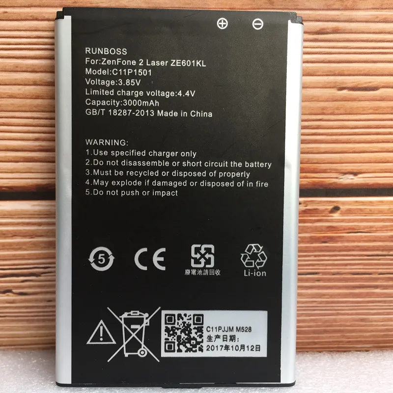 1x3000 мАч/Вт/ч C11P1501 сменный литий ионный аккумулятор для Asus Zenfone 2 Laser Zenfone2 ZE601KL Selfie