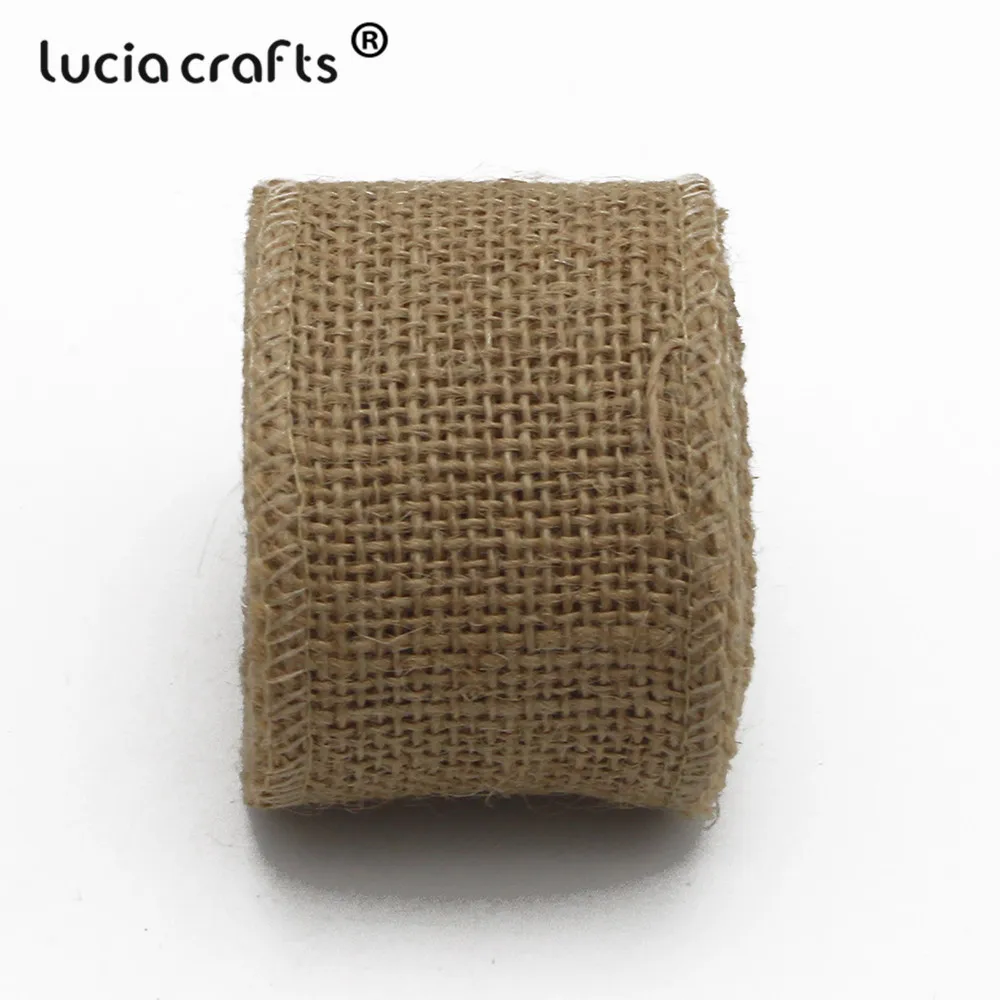 Lucia crafts 3 года/лот 4 см/5 см/8 см/10 см джутовые Мешковины Ленты Hessian рулоны деревенская ткань для украшения свадебной вечеринки V0504