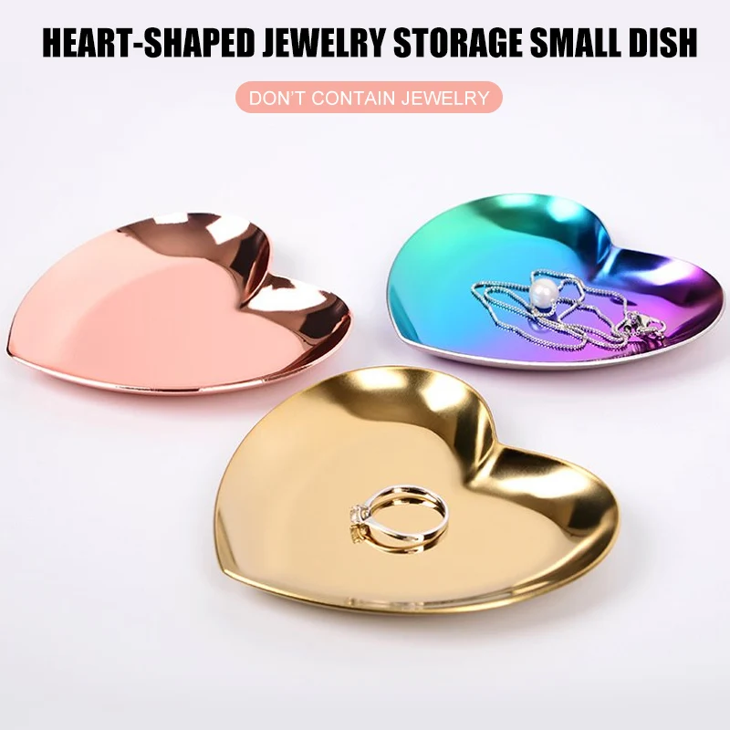 Jewelry Plate Jewelry Organizer Trays Stainless Steel Heart Shaped Jewelry Tray Tray Jewelry Shop Elegant Fashion Jewelry Jewelry Plate Jewelry Organizer Trays Stainless Steel Heart Shaped Jewelry Tray Tray Jewelry Shop Elegant Fashion Jewelry