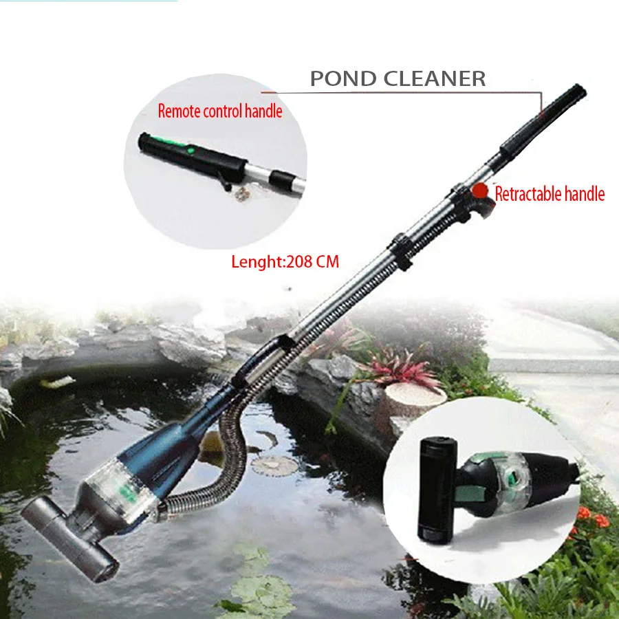 Pc1 Koi Pond Cleaner Fish Pool Suction Machine 6 Meter Straight Pipe