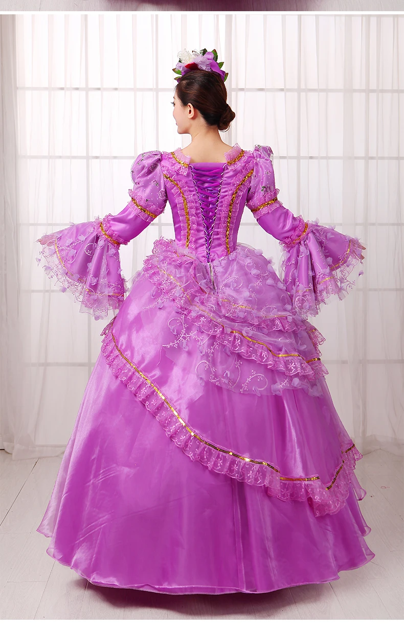 Renaissance Victorian halloween costumes For Women renaissance jurk medieval adult queen costumes edwardian dress 3xl (3)