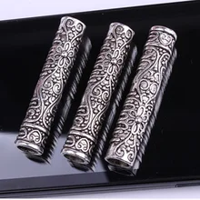 10 шт. аксессуары сплав салон антикварная борода колье с трубками волос кольцо Бисер для плетения DIY браслет подарки кулон манжеты дредлок