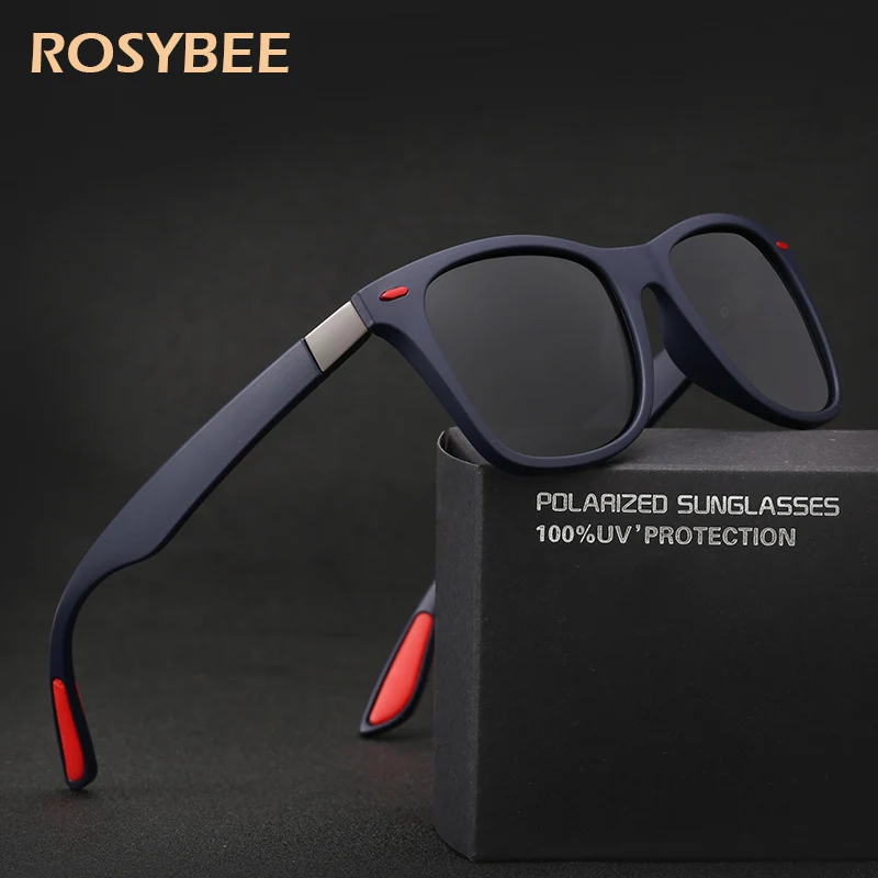 ROSYBEE дизайнерские классические поляризационные солнцезащитные очки для мужчин и