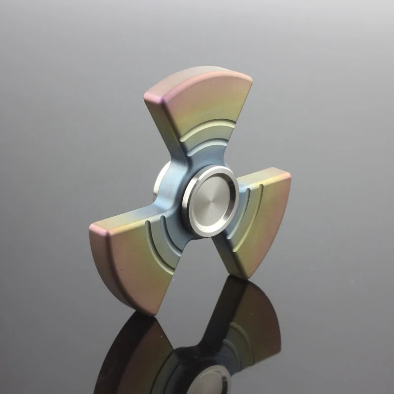 Hexagonal Quality fidget spinner hand finger Widget Anti stress top rotation high speed Spinning titanium metal 4