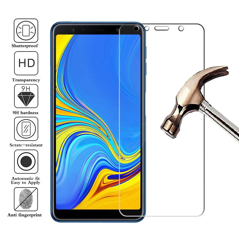 9H 0 26 мм прозрачная закаленная Защитная пленка для Samsung Galaxy J4 J6 A6 A8 Plus 2018 A7 2016 A750F A530F