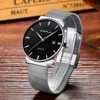CRRJU-Reloj de pulsera con esfera grande para hombre y Mujer, cronógrafo de cuarzo con correa de malla, a la moda, Unisex ► Foto 1/5