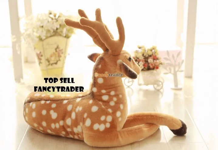 Fancytrader 35''  90cm Emulational Giant Plush Stuffed Spotted Sika Deer, Free Shipping FT90234 (5)