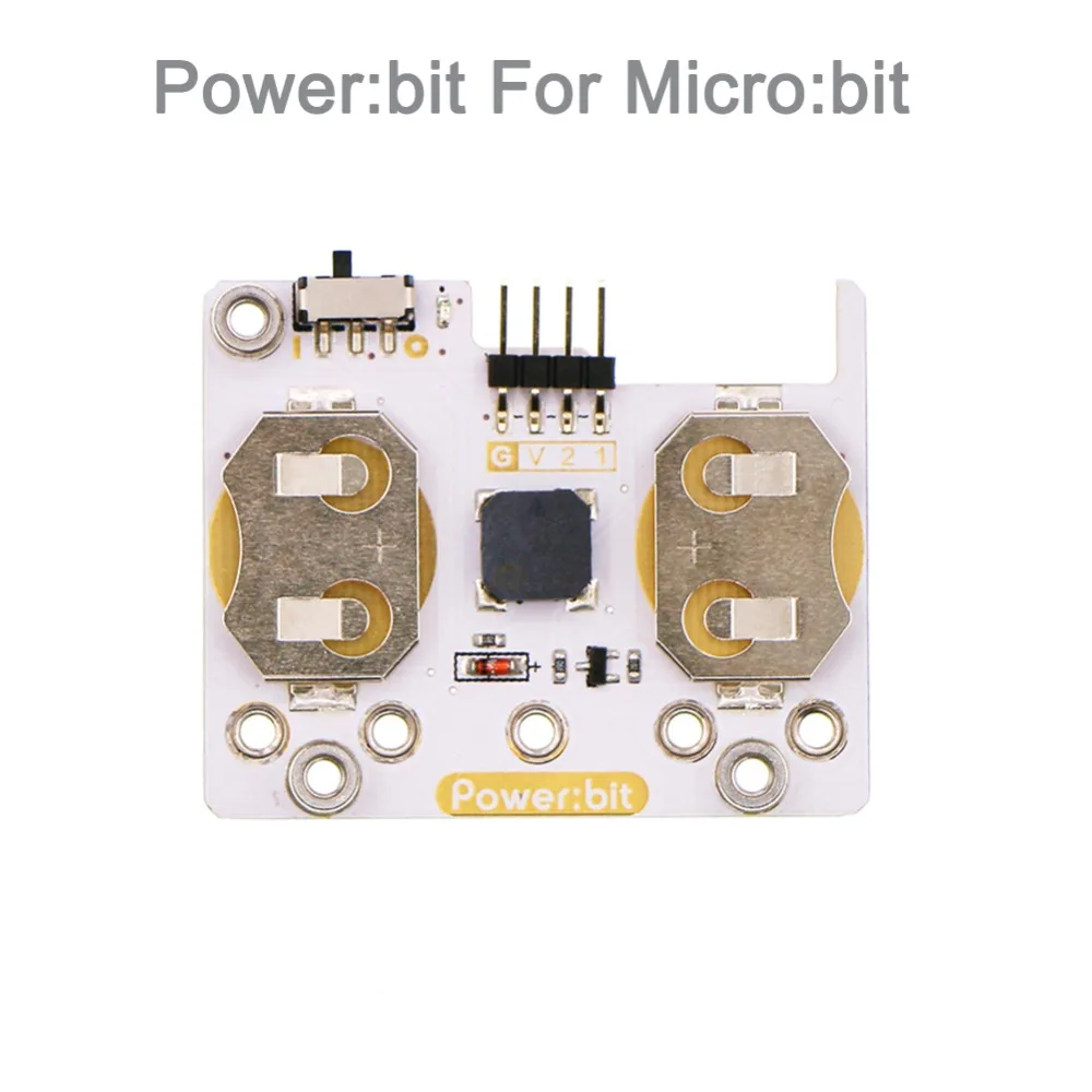 Мощность: панель расширения аккумулятора с битной кнопкой для BBC micro:bit носимых