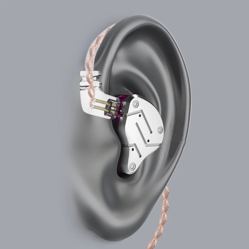 Новые гибридные Внутриканальные наушники KZ ZSN 1BA + 1DD HIFI DJ монитор спортивные для