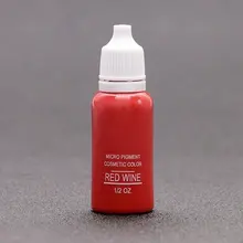 Чернила для макияжа Micro перманентного макияжа для брови губы вкладыш 1/2 oz 15 красное вино ml 1 шт