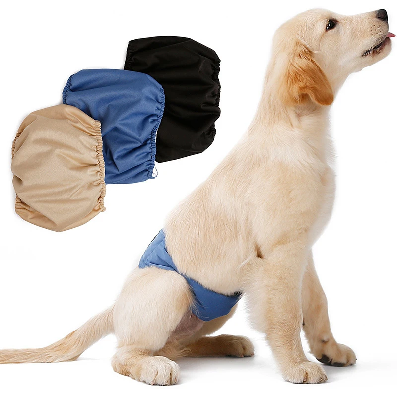 Polyester Pet Physiological Trousers Washable Urine Prevent Defecation Anywhere Smooth Nonsticky Hair Sanitary Pants | Дом и сад