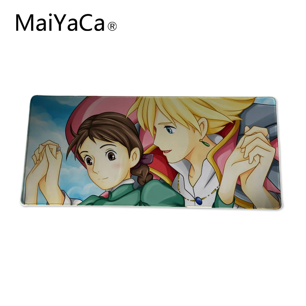 

MaiYaCa Extended mpuse pad howl s moving castle 900*400mm Laptop Gaming Large Mouse Pads Locking Edge Mousepad For Game Player