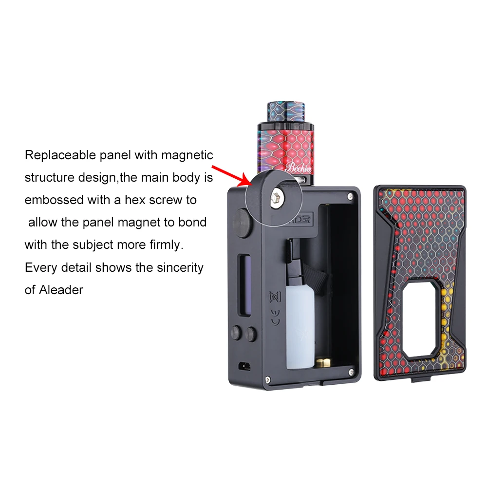 Aleader BHIVE 100 Вт комплект модов 7 мл BF Squonk коробка мод для нижнего питателя БАК 18650 электронная сигарета Vape комплект модов