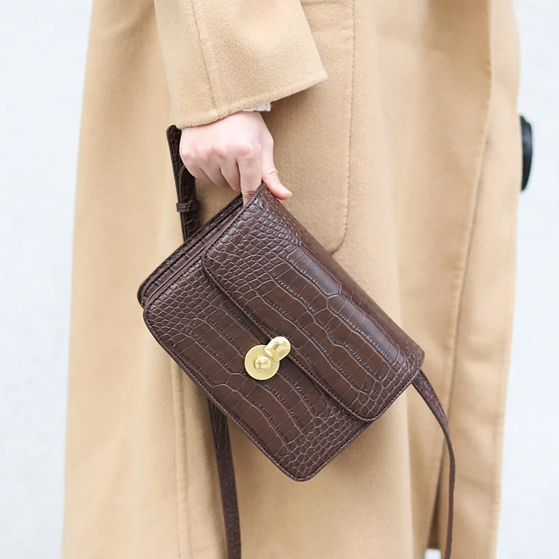 

Square Bag 2019 Fashion New Women Handbags High Quality Pu Leather Casual Retro Simple Women Bag Chain Portable Shoulder Bag