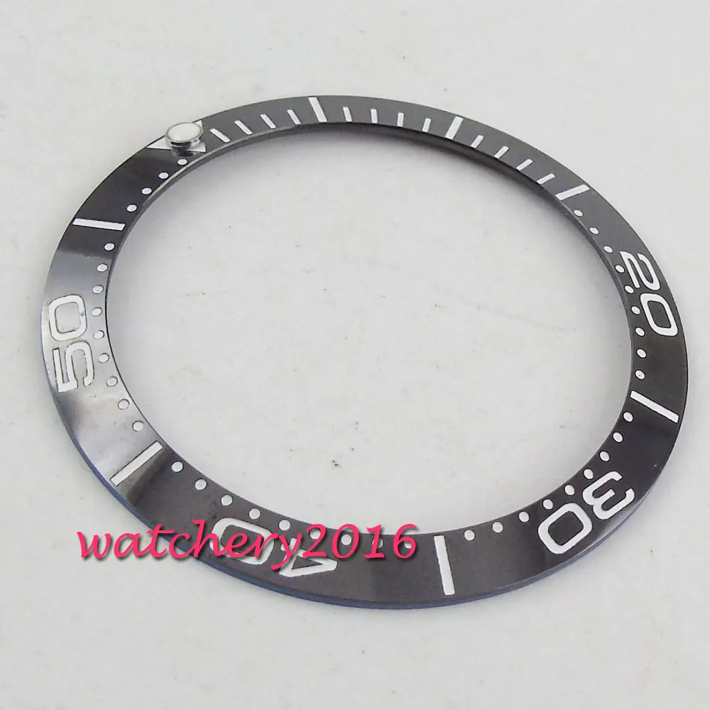 38mm black ceramic bezel White numbers insert for 40mm submariner men's watch 38mm black ceramic bezel White numbers insert for 40mm submariner men's watch