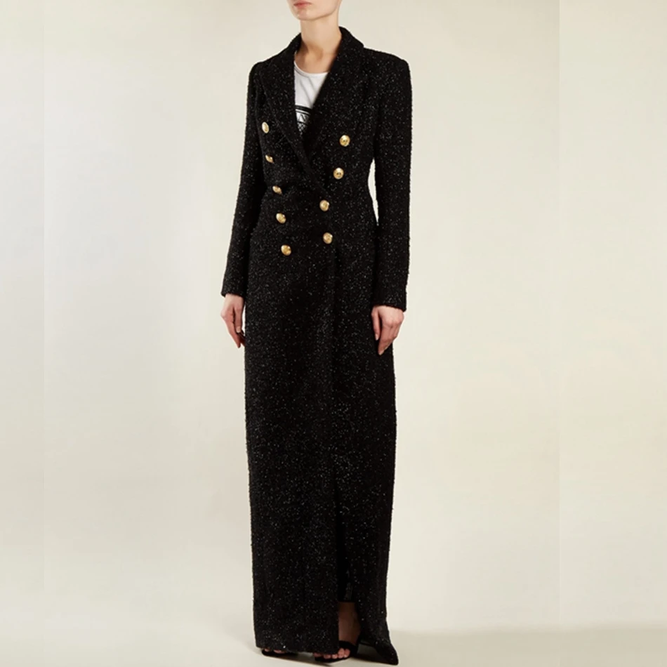 Celebrity Noir Gros Mode Long Verano Chaud Manches Automne Vestes Causal Longues Cou V Femmes Hiver À Bouton 2019 Manteaux Festa 54ZHxgqq