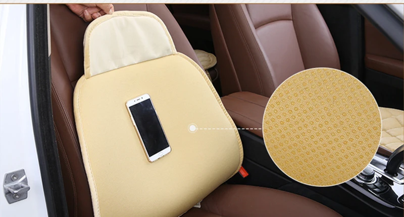 Согревающий зимний чехол для сиденья автомобиля, подушка на переднее и заднее сиденье, короткая плюшевая бархатная дышащая комфортная универсальная защитная подушка для сиденья автомобиля