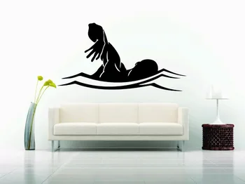 

Wall Decor Vinyl Sticker Decal Swim Swimmer Team Sport Hobby Water Pool