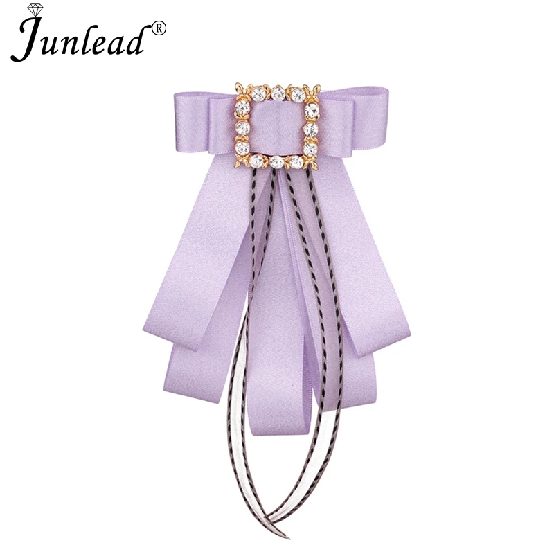 Junlead Latest Fancy design Bowknot Tie Corsage Cute Brooch Jewelry Fabric Ribbon Bow Pins Brooches for Women Dress Accessories | Украшения