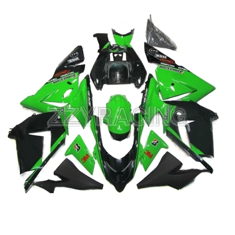 Наборы литья под давлением для Kawasaki ZX10R 2004 2005 Год 04 05 полный ABS пластиковый набор корпусных деталей для мотоцикла зеленые панели наборы - Цвет: As Photo Shown