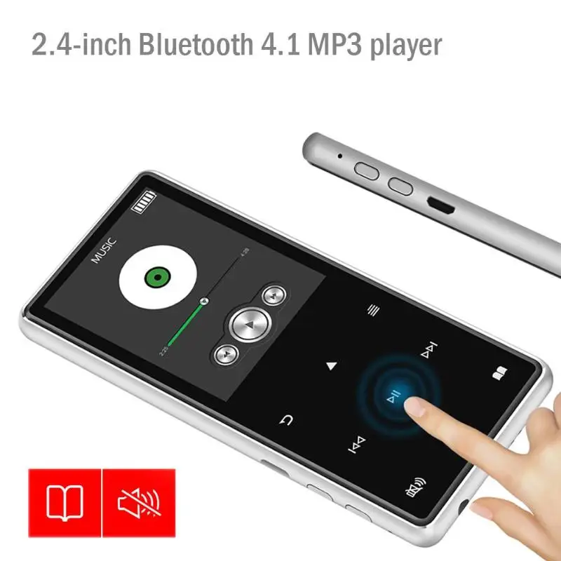 2.4in C11 Bluetooth 4,1 HiFi MP4 проигрыватель с функцией записи 8 ГБ/16 ГБ HIFI Lossles звук mp4 музыкальный плеер с Micro TF/SD слотом для карт