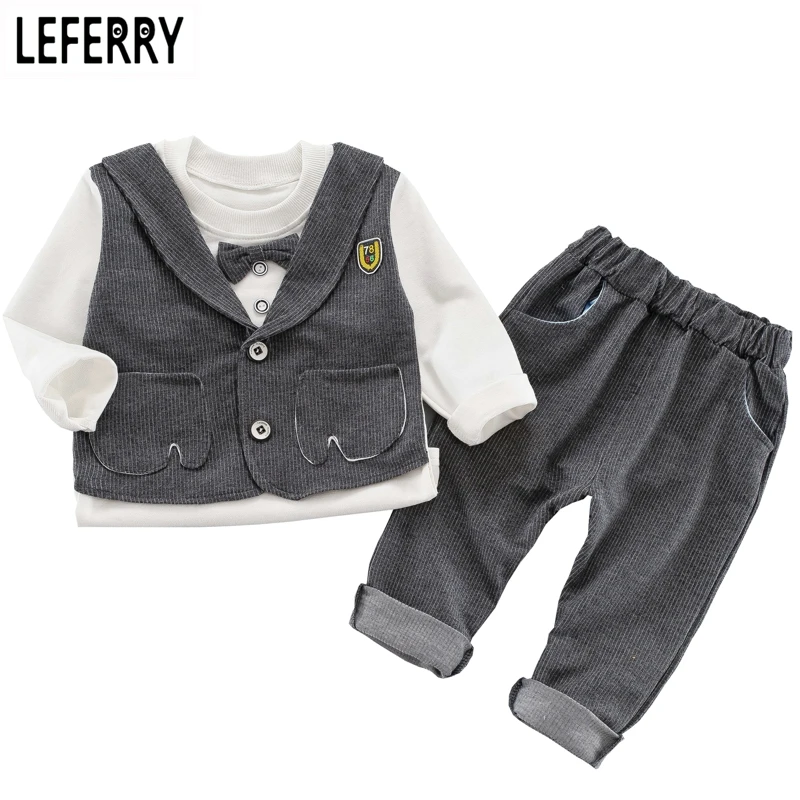

2018 New Autumn Kids Clothes Boys Sets 2pcs Long Sleeve T-shirts + Trousers Toddler Boys Clothing Baby Clothes Children Clothing